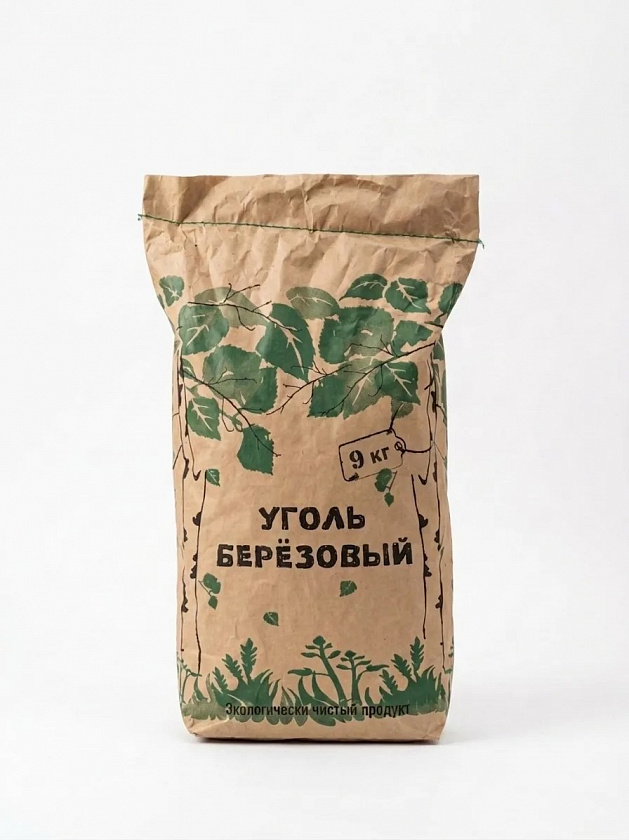 Уголь березовый (9кг)